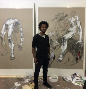 ART at Berlin- Kunst Ausstellung Berlin - 68projects - Dawit Abebe im Atelier - 2017