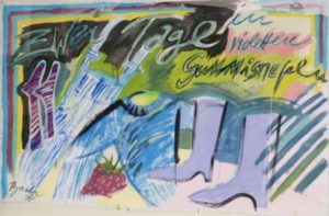 ART at Berlin - Kunst Ausstellung in Berlin - 68projects - Elvira Bach - Zwei Tage in violetten Gummistiefeln