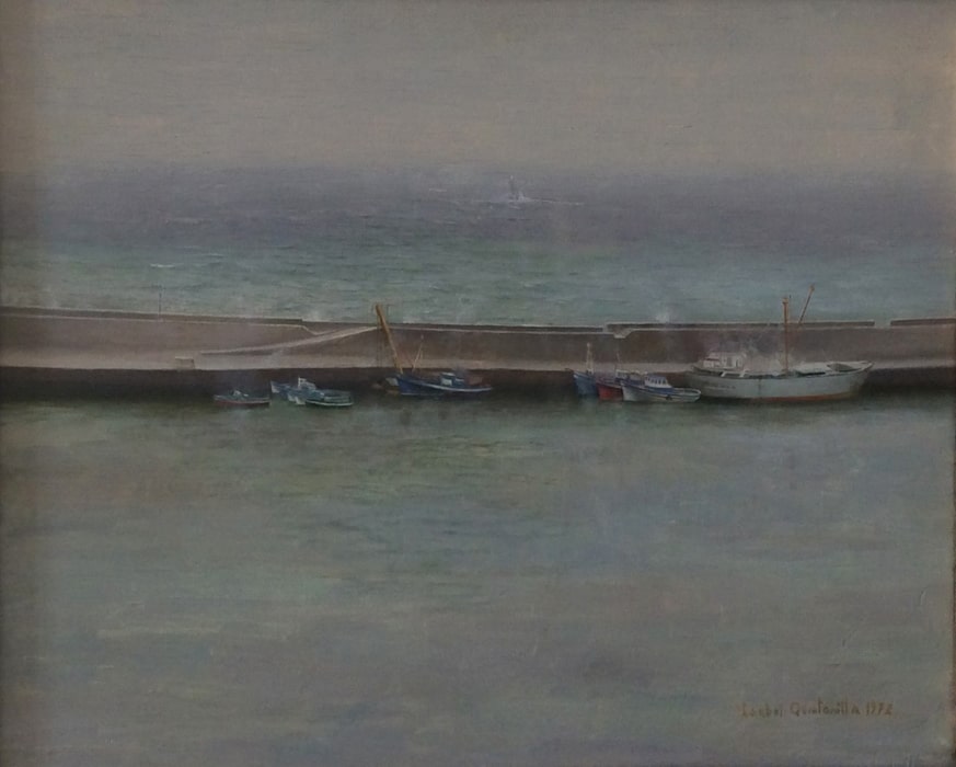 ART at Berlin Galerie Brockstedt - Isabel Quintanilla_El muelle - Hafenmole_1972