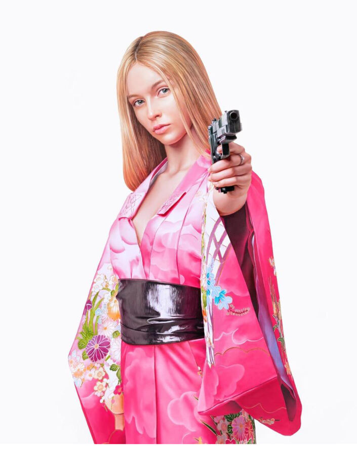 ART at Berlin - Galerie Brockstedt - Salustiano - Love is Pop_(Zahara con Kimono Y Pistola)