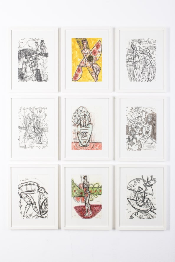 ART at Berlin - MargaretHunter_Drawings-Monoprints_aquabitArt_Foto_Rene-Loeffler