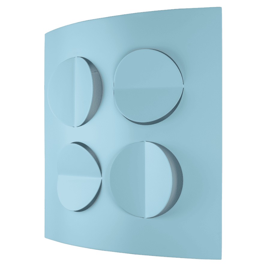 ART-at-Berlin-Q-Gallery-Rashid-al-Khalifa-Pale-Blue-Folds-2024-Enamel-on-aluminium-45-x-45-cm.