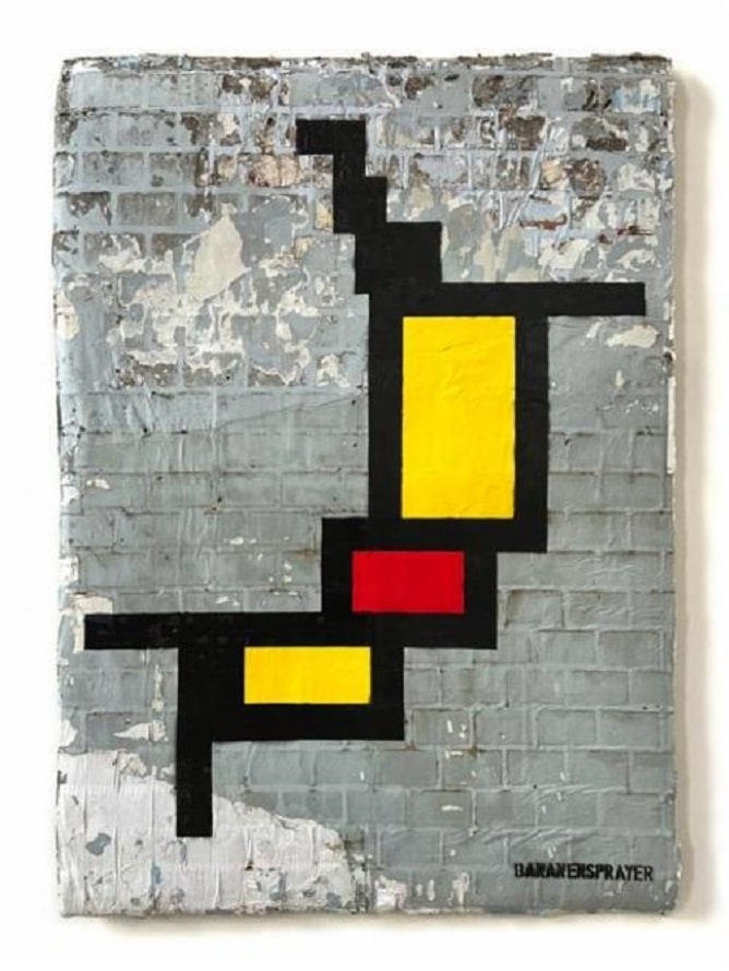 ART at Berlin - Raab Galerie - Thomas Baumgärtel Mondrianbanane