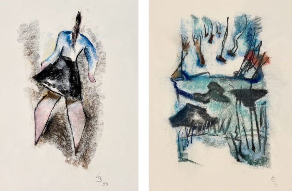 ART at Berlin - courtesy SalonGalerie Die Möwe - Werner Scholz - l. Mädchen - r. Winter