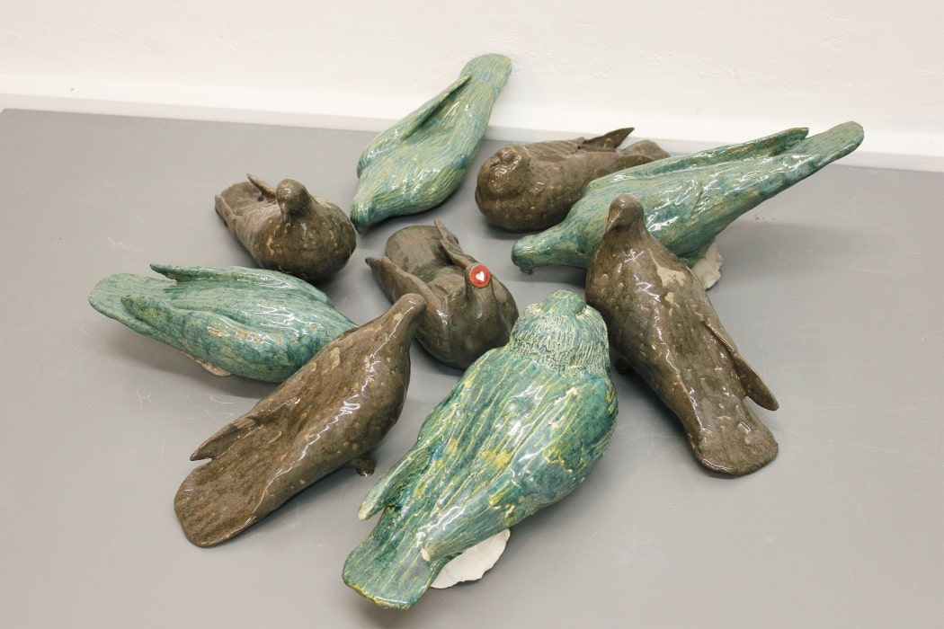 ART at Berlin - courtesy of Luisa Catucci Gallery - Valère Mougeot - pigeons