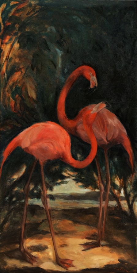 ART at Berlin - courtesy of janinebeangallery - Petra Rintelen - Die Flamingos