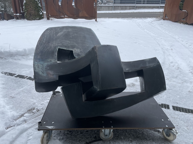 ART at Berlin – Galerie Schmalfuss Berlin – Jörg Bach – Höhlenblock 11 o. J. Cortenstahll