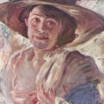 ART at BerlinKunst in Berlin Frau mit Rosenhut Lovis Corinth