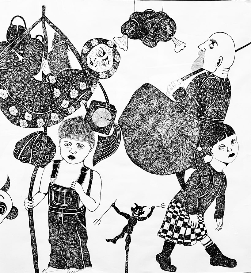 ARTatBerlin - feinart Berlin - Danielle de Piciotto - Family - 180x100cm - 2015