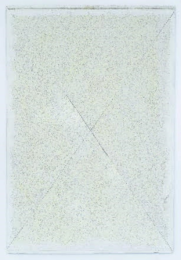 Art at Berlin - Courtesy of Galerie Inga Kondeyne - o.T., 2023, 70 x 47,5 cm Fineliner, Lack, Karton,