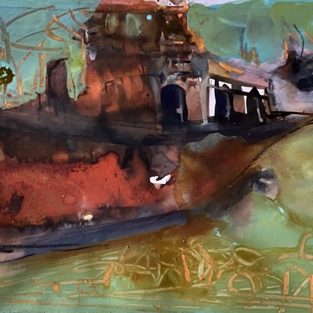 Inge H. Schmidt + Krzysztof Płaza | DREI PERLEN. UND EIN SEE. UZBEKISTAN – in Malerei und Fotografie | QGallery Berlin | 19.10.-16.11.2024