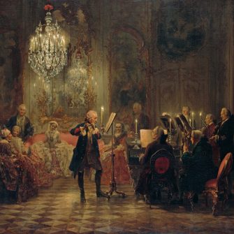 Adolph Menzel – Flute concert in Sanssouci